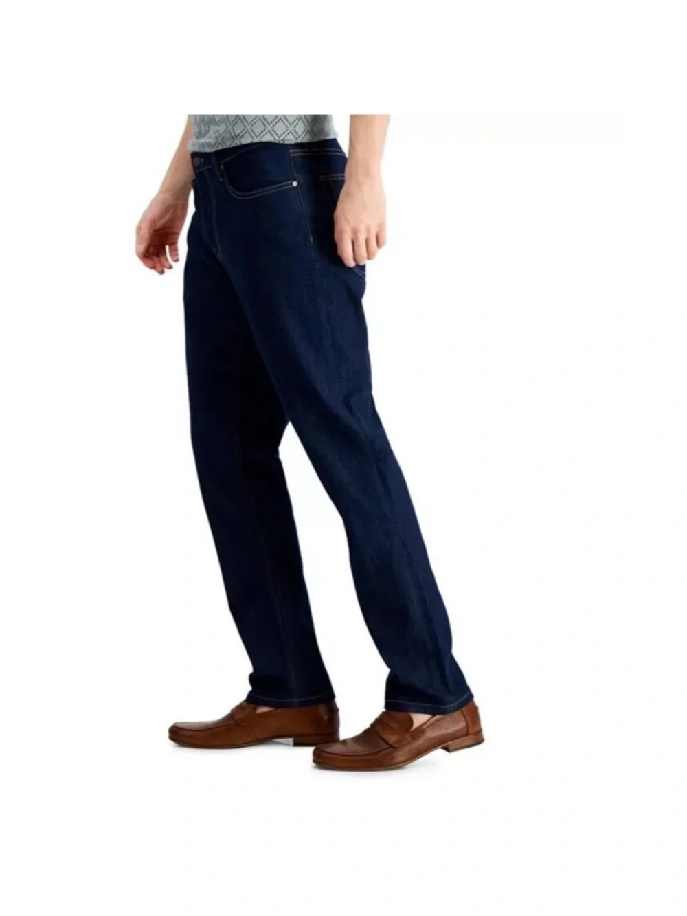 Men’s Alfani straight leg dark rinse denim size 34/30